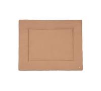 Jollein Alfombra de gateo para bebé - Little Waffle - 75 x 95 cm - Color tierra claro/arena - Relleno para parque infantil - 95% algodón, 5% elastano - Certificado OEKO-TEX - Suave y acogedora