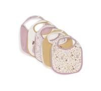 Jollein Baberos para bebé - Flower Fairies - Paquete de 5 - Baberos Impermeables - con Cierre de Velcro - Babero para bebé - Babero para la Baba