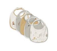 Jollein Baberos para bebé - Tiny Park - Pack de 5 baberos impermeables - con cierre de - baberos baberos para bebé - baberos baberos baberos bebé