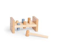 Jollein- Banco de Martillo de Madera, Color Rosa. (118-001-66022)