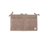 Jollein Cloudy Rib - Bolsa de almacenamiento para cuna (49 x 30 cm), diseño de café lechoso