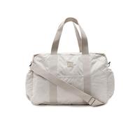 Jollein Bolso Cambiador Embossed Lily - Sand - Elegante Bolso Cambiador con Estampado en Relieve - Repelente al Agua y fácil de Limpiar - Correa Ajustable para el Hombro - 42 x 30 x 15 cm