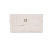 Jollein Cambiador portátil Cloudy Rib - Oatmeal - con Bolsillos y Lazo - Suave y fácil de Limpiar - Ideal para Llevar a Todas Partes - 71 x 50 cm