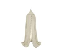 Jollein Canopy Vintage Ruffle Nougat - Altura 245 cm - Dosel para Cama de bebé - Beige