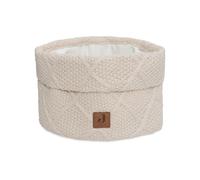 Jollein Cesta de cuidado - Check Knit, avena - 60% algodón, 40% acrílico - 14 x 18 cm - Naturel
