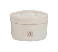 Jollein Cesta de cuidado - Cosy Knit, marfil - 60% algodón, 40% acrílico - 14 x 18 cm - Blanco