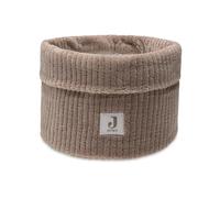 Jollein Cesta organizadora para Cambiador - Cloudy Rib - Milky Coffee - Organizador para Cambiador - Accesorio para Cambiador - 14x18 cm