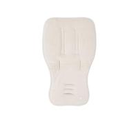 Jollein Cojín para silla de paseo de verano de rizo/algodón, funda universal para cochecito de bebé, reversible, suave y absorbente, color arena (turrón) - 80 × 46 cm