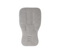Jollein Cojín para silla de paseo de verano de rizo/algodón, funda universal para cochecito de bebé, reversible, suave y absorbente, gris tormenta, 80 x 46 cm
