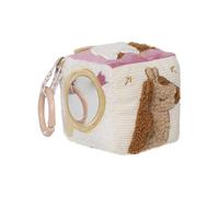 Jollein Cubo de Motricidad - Flower Fairies - Cubo de juego para bebés con espejo, textura crujiente y elementos para agarrar