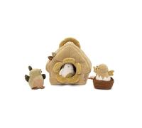 Jollein Escondite de Activities - Tiny Park - Casita de pájaros de Peluche con 3 pájaros - Juguete sensorial - Crujido y Agarre - Juguetes para bebés Desde el Nacimiento