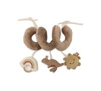 Jollein Espiral de actividades para bebé - Canguro - Juguete para asiento de coche y parque infantil - Con lazos de sujeción - Estimula los sentidos y la motricidad - Juguete sensorial para bebés