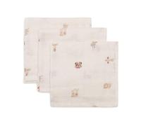 Jollein Gasas para bebé - Animal Friends - Paquete de 3-31x31cm - Muselina - 100% Algodón - Paños de Muselina para bebé - Pañales de Muselina - Certificación Oeko-Tex