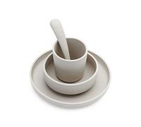 Jollein Juego de vajilla infantil de silicona Nougat