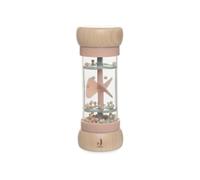 Jollein Lluvia de madera para bebé, Lovely Birds, juguete para bebés a partir de 0 meses, con diseño de hada Amy y pájaro, promueve los sentidos y las habilidades motoras, color rosa viejo/verde menta