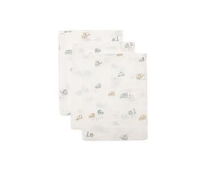 Jollein Manopla de baño Baby On The Go - Pack de 3 - 15 x 20 cm - 100% algodón - Manopla de baño para bebé - Certificado OEKO-TEX