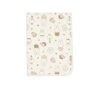 Jollein Manta de bebé de jersey - Miffy Family Farm - 75 x 100 cm - 100 % algodón jersey - Manta de cuna - 1,0 TOG - Certificado OEKO-TEX