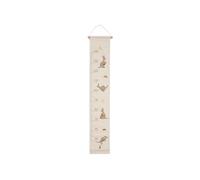 Jollein Medidor de altura infantil - Kangaroots - Tela para habitaciones infantil - Con motivos de canguros - Para colgar - Decoración infantil - Captura el crecimiento y crea recuerdos