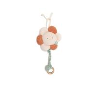 Jollein Móvil musical para bebé - Bonito picnic - Flor - Móvil musical para bebé - Suave móvil musical de bouclé y terciopelo - Con aro de madera a cuerda - Ayuda para dormir - Regalo para bebé