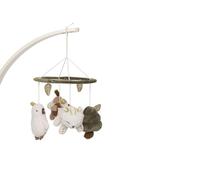 Jollein Móvil para bebé - Tiny Park - con Figuras de Animales - Móvil Suave para Cuna y Parque Infantil - Estimula los sentidos y la atención - Regalo para recién Nacidos