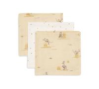 Jollein Paños de muselina para bebé - Kangaroots - 31 x 31 cm - Paquete de 3 - 100 % algodón - Paños para eructar - Certificado OEKO-TEX