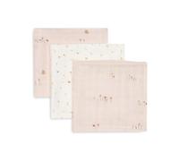 Jollein Paños de muselina para bebé - Pretty Picnic - 31 x 31 cm - Paquete de 3 - 100 % algodón - Paños para eructar - Certificado OEKO-TEX