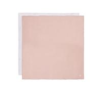 Jollein Pañuelo de Muselina para bebé, 2 Unidades, 115 x 115 cm, 100% algodón, Certificado Öko-Tex, Color Rosa Viejo/Marfil