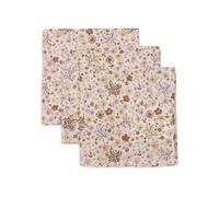 Jollein Pañuelos para bebés - Flower Fairies - Pack de 3 - 31 x 31 cm - Muselina - 100% algodón - Gasa para bebé - Pañales de gasa - Certificado OEKO-TEX