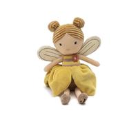 Jollein Peluche de Abeja Lily con Vestido - 32 cm - Muñeca de Peluche Suave de Algodón - Lavable a Mano - Regalo para Bebé y Niños