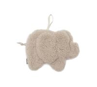 Jollein Peluche de Perrito - Elephant Tales - Sand - Peluche y Chupete - Extra Suave - Paño para acurrucar al bebé - Regalo para recién Nacidos - 19x14 cm