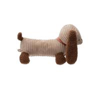 Jollein Perro de Peluche - Diego Dog - 30 cm - Tejido Suave Acanalado y bouclé - Biscuit y marrón - Juguete de Peluche para bebés y niños - Regalo para recién Nacidos - Juguetes para bebés