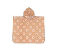 Jollein Poncho de baño para niños y bebés - Jacquard, Floral - 100% algodón - Tejido de Rizo - Certificado Oeko-Tex - Toalla de Poncho - Poncho de baño para bebés niñas y niños