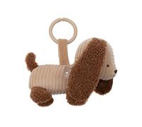 Jollein Remolque para cochecito - Diego Dog - Perro de peluche de tela acanalada