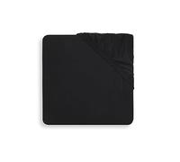 Jollein - Sábana Bajera Ajustable (60 x 120 cm), Color Negro