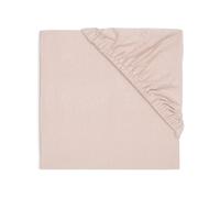 Jollein Sábana Bajera Ajustable de Jersey - para la Cuna - Wild Rose - 60x120cm - 100% algodón - Sábana Bajera Ajustable - Rosa Viejo