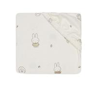 Jollein Sábana Bajera Ajustable Jersey - para Cama Infantil - Miffy Family Farm - 60 x 120 cm - Sábana Bajera Ajustable de algodón - Certificado Oeko-Tex