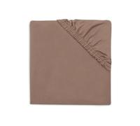 Jollein Sábana Bajera Ajustable Jersey - para el Parque Infantil - Milky Coffee - 75x95cm - 100% Algodón - Certificación Oeko-Tex