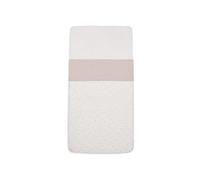 Jollein Sábana Bajera para Cuna, 75 x 100 cm, 100% algodón, Certificado Öko-Tex, Aspecto de Lino, Color Beige