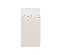 Jollein Sábana Bajera para Cuna - Miffy and Friends - 75x100cm - para Cuna de bebé - 100% algodón - Sin elástico - Certificación Oeko-Tex