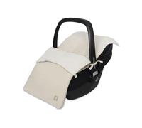 Jollein Saco de dormir Little Waffle - Arena - Para sillas de coche, Grupo 0+ y cochecitos - Para arneses de 3 y 5 puntos - Con forro polar - Algodón texturizado - Certificado OEKO-TEX