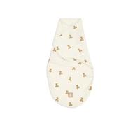 Jollein Saco de dormir para bebé de 0 a 3 meses - Osito de peluche - 100% algodón - 0,5 TOG - Saco verano recién nacido - Cierre velcro y cremallera inferior - Envoltorio - Certificado OEKO-TEX