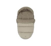 Jollein Saco de pies verde oliva - para cochecito y cochecito - Para 3 puntos y 5 puntos - Bolsa para cochecito acolchado de peluche - Resistente al agua - Verde oliva