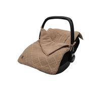 Jollein Saco para cochecito de bebé Check Knit, para asiento de coche del grupo 0+ y cochecito, para cinturón de 3 y 5 puntos, patrón de punto y forro polar