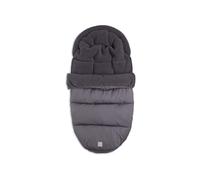 Jollein Saco para cochecito de bebé, para cinturón de 3 y 5 puntos, con forro de peluche, impermeable, color gris