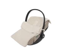 Jollein Saco para Silla de Paseo Basic Knit - Oatmeal - para sillas de Auto para bebés, Grupo 0+ y cochecitos - para arneses de 3 y 5 Puntos - Tejido de Punto y Forro Polar