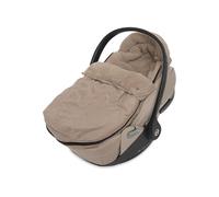 Jollein Saco para Silla de Paseo Milky Coffee - Sand - para sillas de Coche de bebé, Grupo 0+ y cochecitos - para arneses de 3 y 5 Puntos - Diseño Embossed y Forro Polar