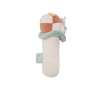 Jollein Sonajero para bebé - Pretty Picnic, Mariquita - Sonajero de tela suave - Bouclé y Terciopelo - Lavable a mano - Juguete para bebé - Estimula los sentidos y motricidad fina