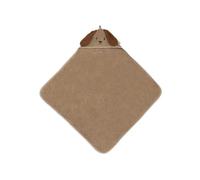 Jollein Toalla con Capucha para bebé - Diego - 75x75cm - 100% Algodón - Tela de Rizo - Certificación Oeko-Tex - Toalla con Capucha para bebé - Toalla con Capucha para niñas y niños