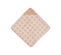 Jollein Toalla con capucha para bebé - Jacquard Flor - 75x75 cm - 100% algodón - Tejido de rizo - Certificado OEKO-TEX - Toalla con capucha para bebé - Toalla con capucha para niñas y niños