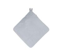 Jollein Toalla para bebé con capucha - 75x75cm - Miffy Cloudy Blue | 100 % algodón de rizo, suave, absorbente
